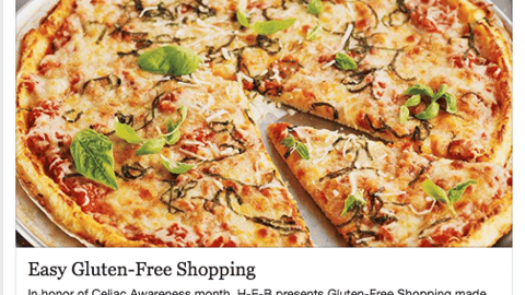 H-E-B 'Gluten-Free' Facebook Update